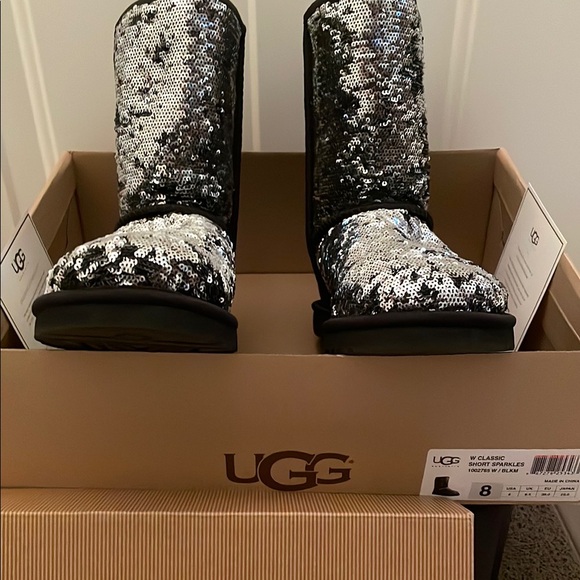 UGG Shoes - BNIB UGG silver/black boots size 8